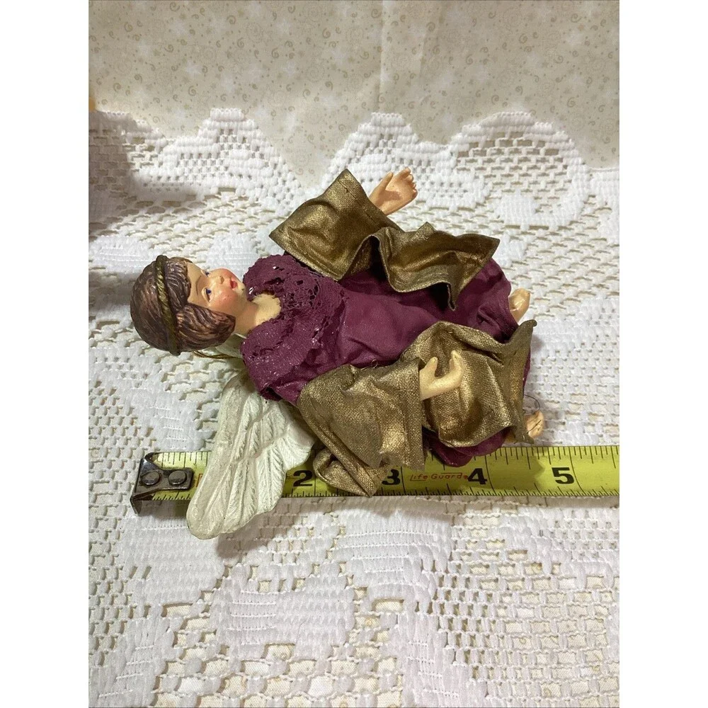 Paper Mache Angel Ornaments Lot Of 3  Style Clothique Valentine's Day Decor